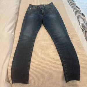 AG Adriano Goldschmied Dark Wash Farrah High Rise Ankle skinny Jean